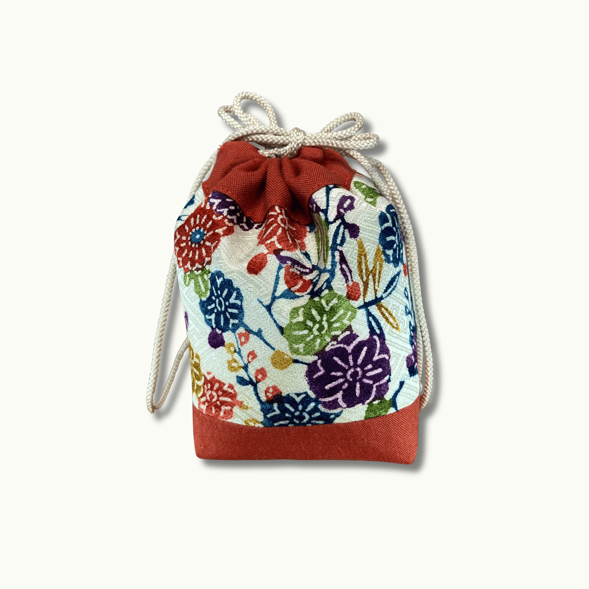 Bingata drawstring pouch, a handmade Okinawa souvenir on Avendi